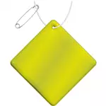 RFX™ H-09 kleine reflecterende pvc hanger met diamant