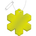 RFX™ H-10 reflecterende pvc hanger met sneeuwvlok