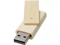 Rotate USB flashdrive van 4 GB van bamboe