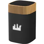 SCX.design S31 speaker 5W voorzien van hout met oplichtend logo