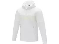 Sayan anorak heren sweater met halve rits en capuchon