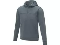 Sayan anorak heren sweater met halve rits en capuchon