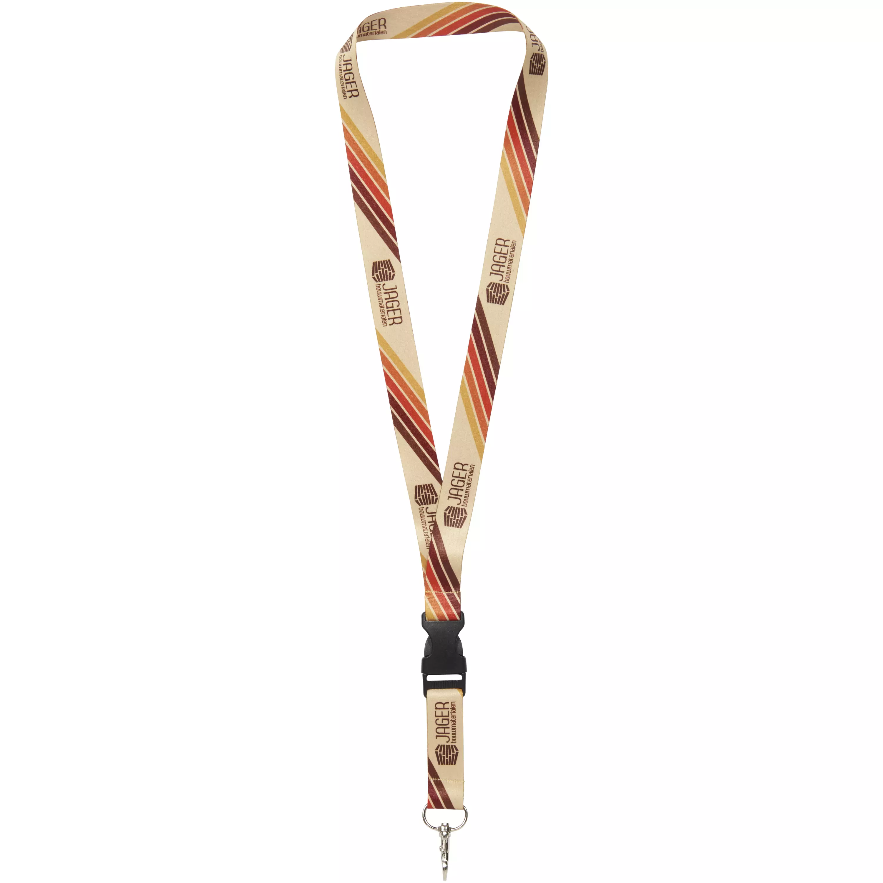 Bucks sublimatie lanyard met veiligheidssluiting