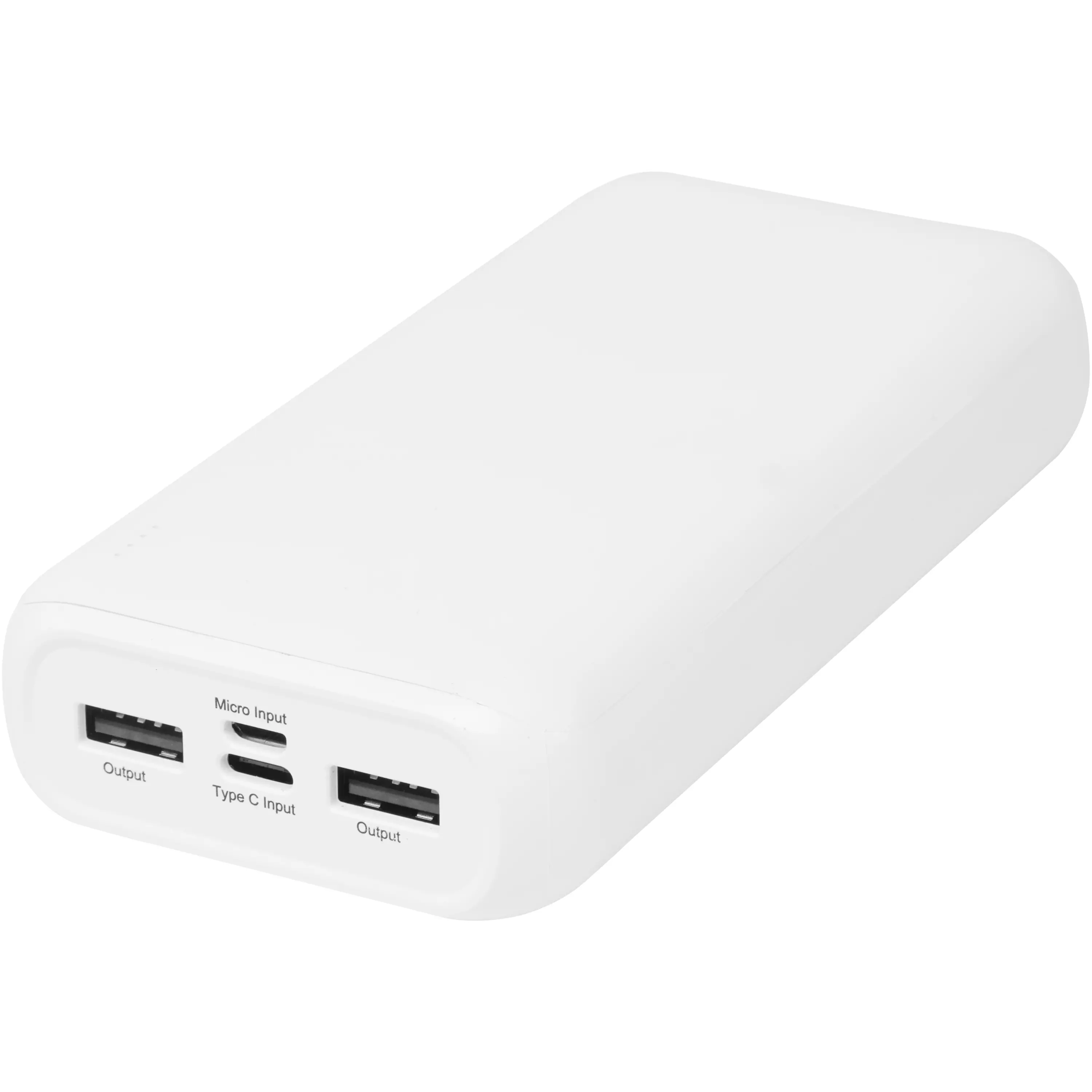 Electro powerbank van 20.000 mAh van gerecycled plastic 