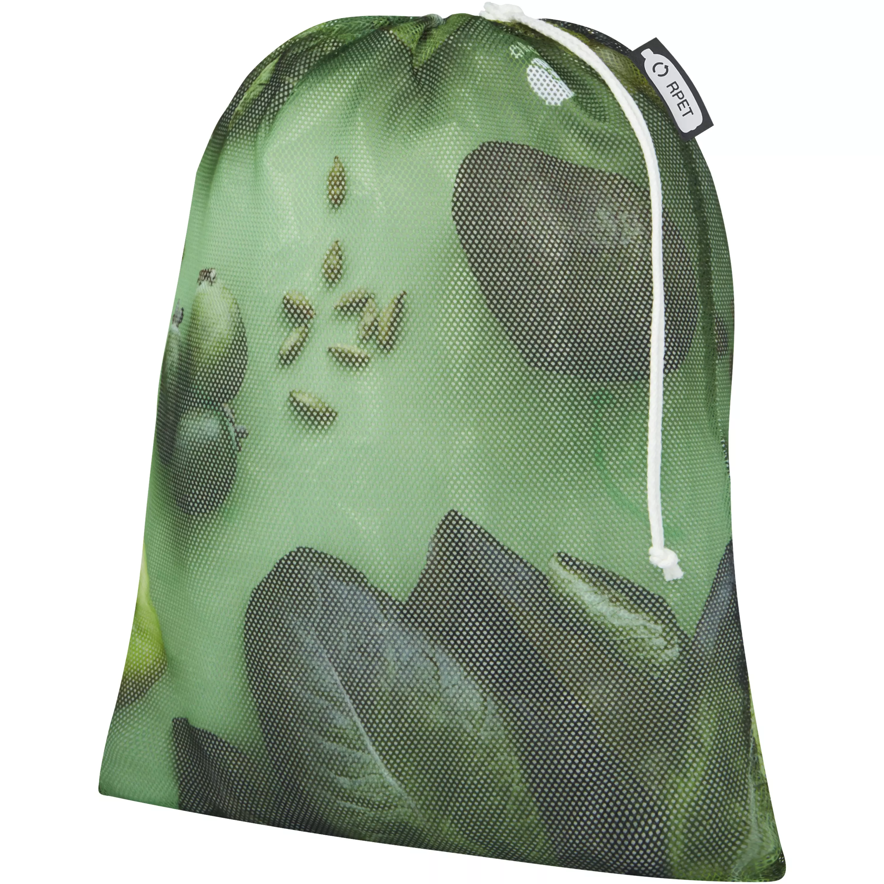 Gerecyclede polyester groente & fruit tas 30x41cm