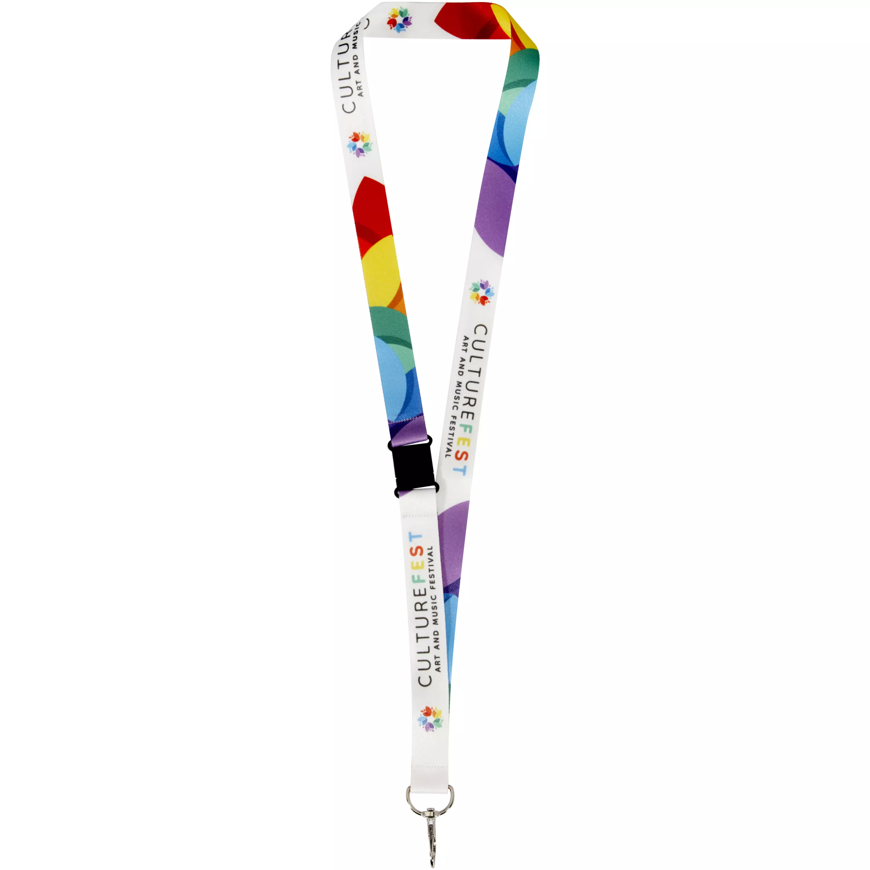 Lois sublimatie RPET lanyard met veiligheidsgesp