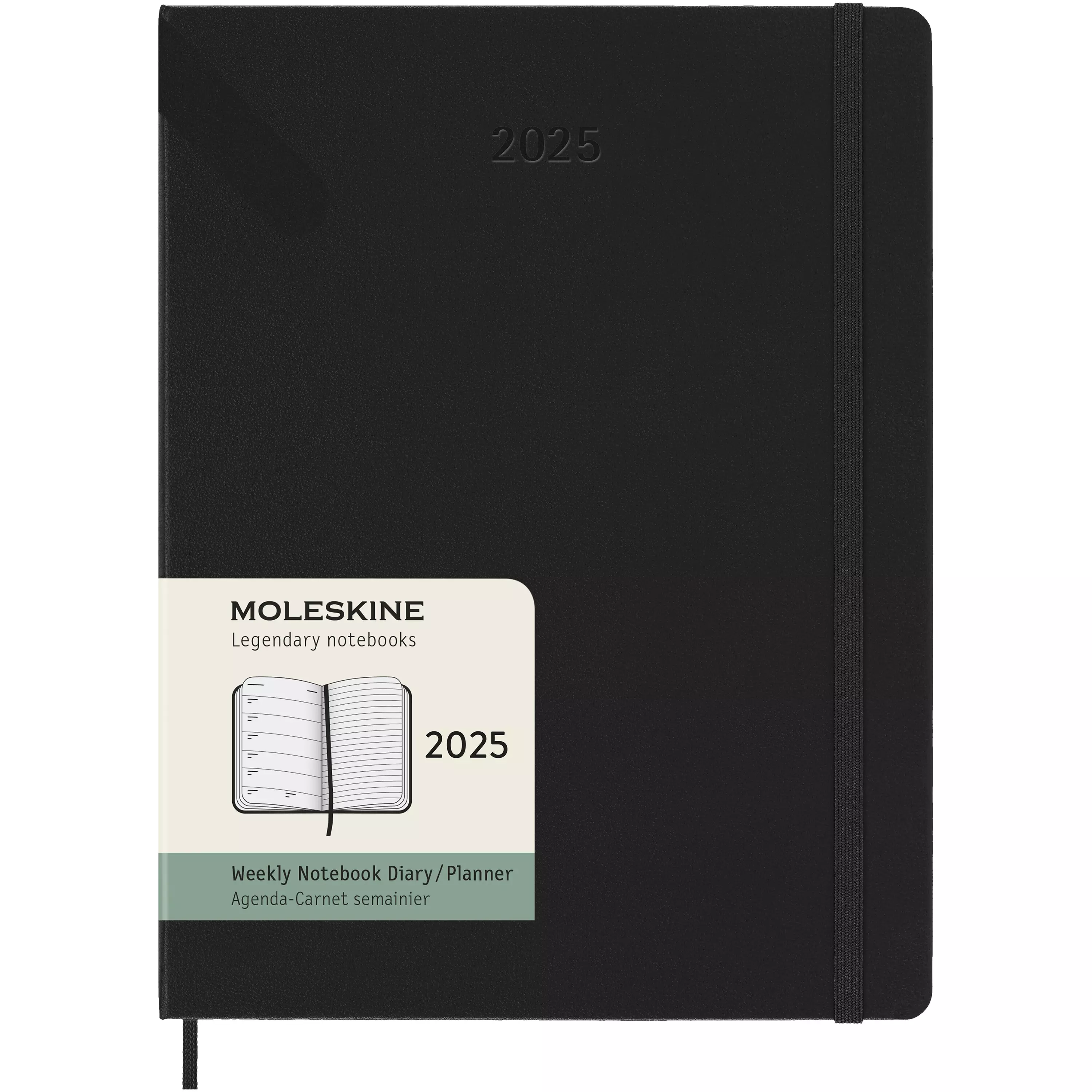 Moleskine week-agenda voor 12 maanden met harde kaft XL