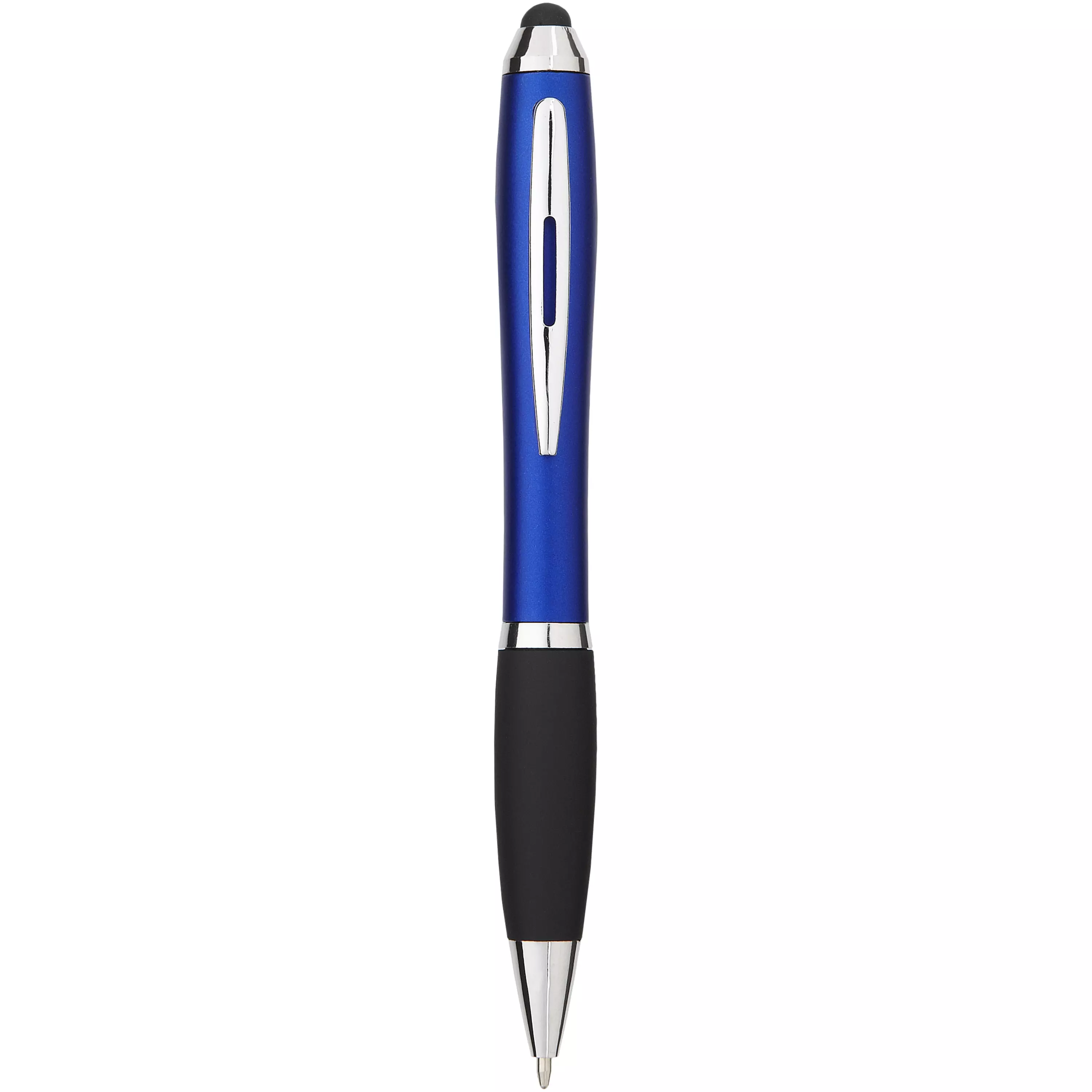 Nash stylus balpen gekleurd met zwarte grip (blauwe inkt)