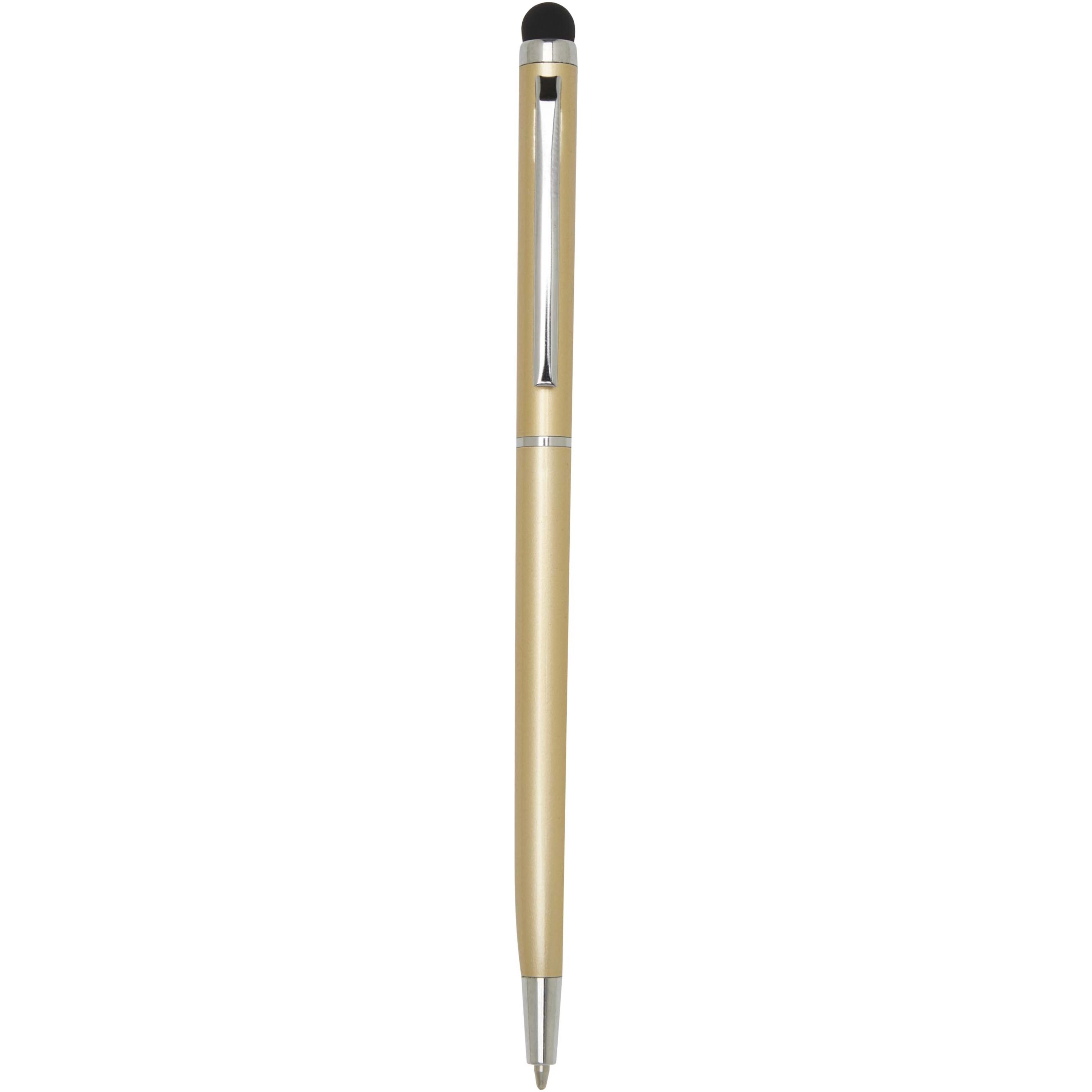 Ore aluminium balpen met stylus (blauwe inkt)