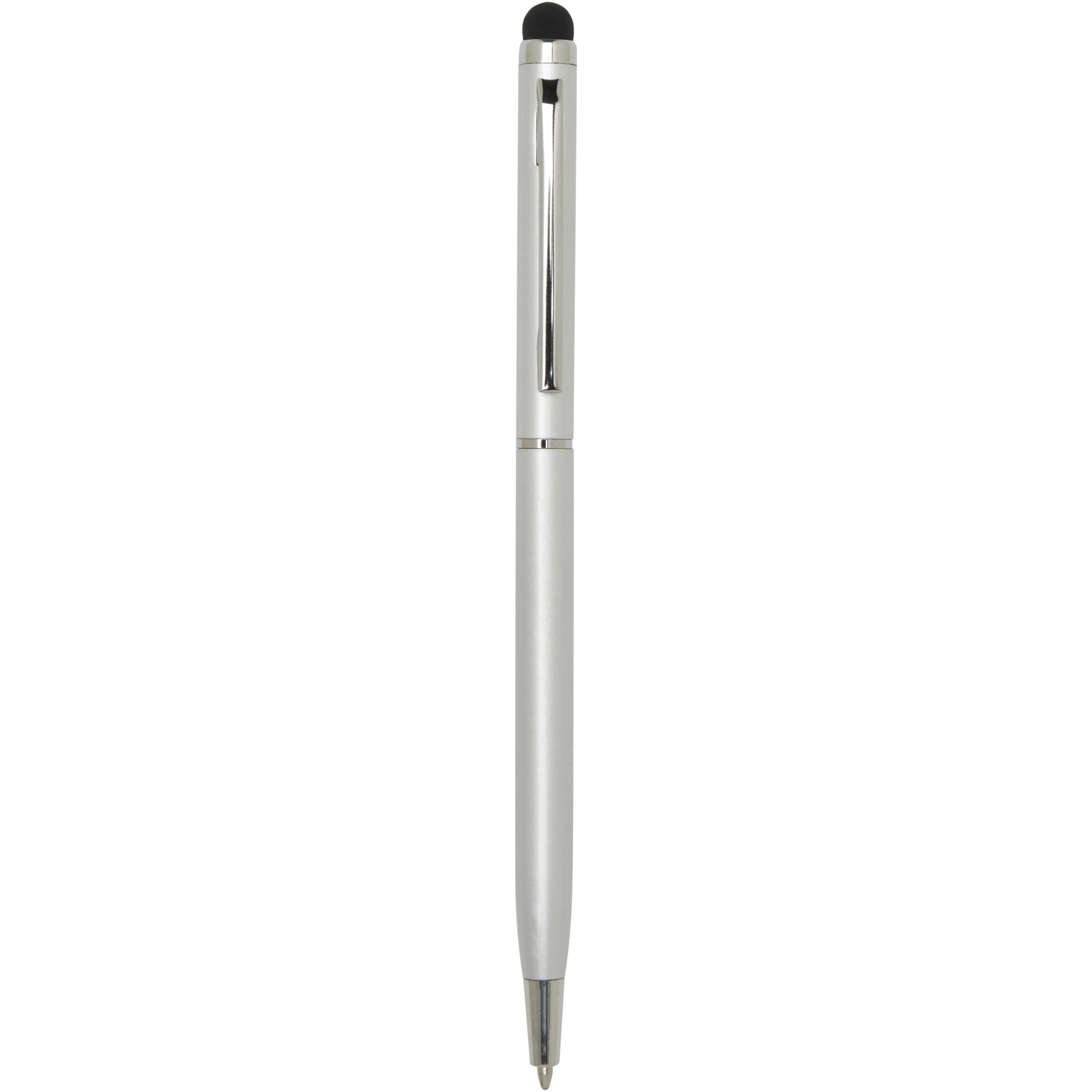 Ore aluminium balpen met stylus (blauwe inkt)