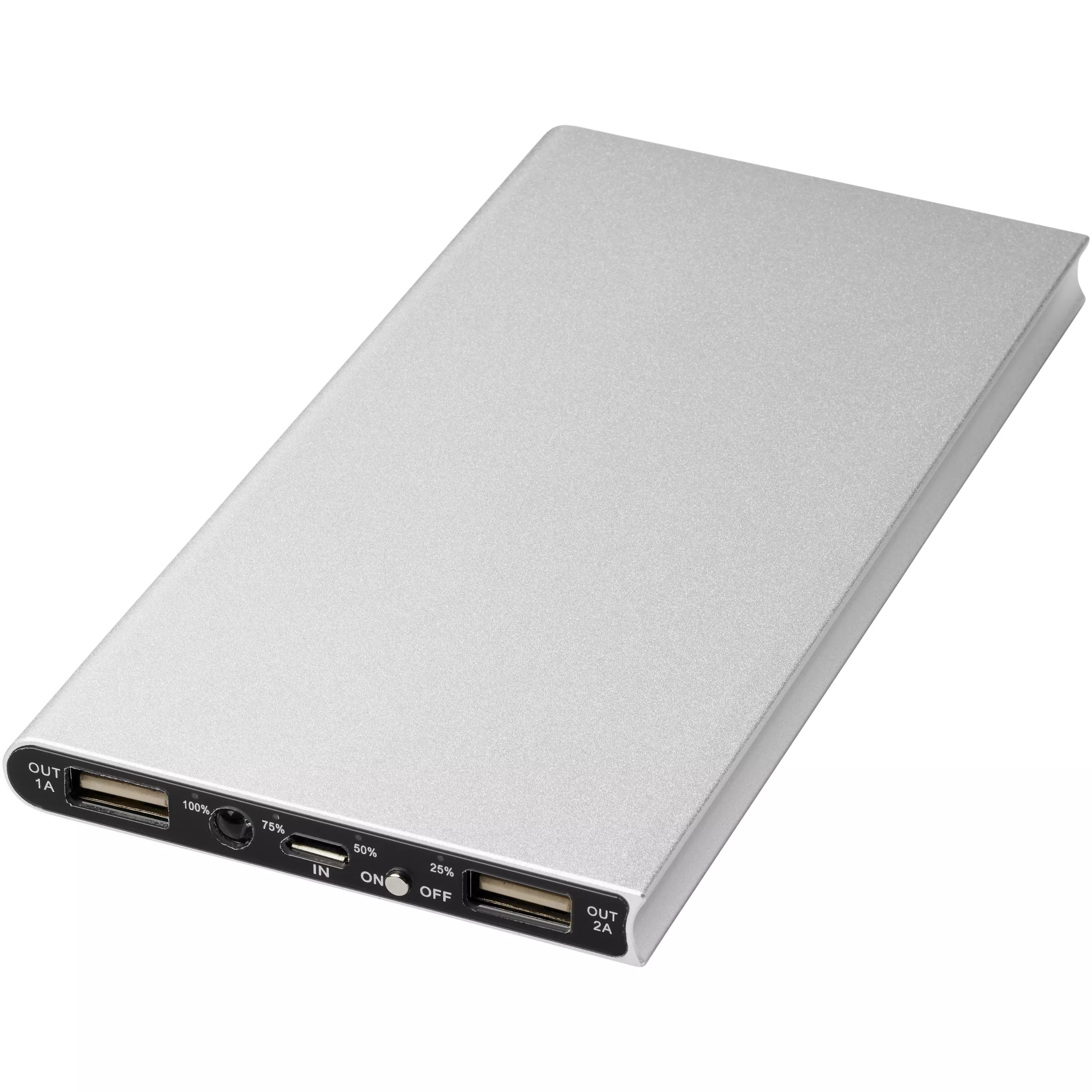 Plate 8000 mAh aluminium powerbank