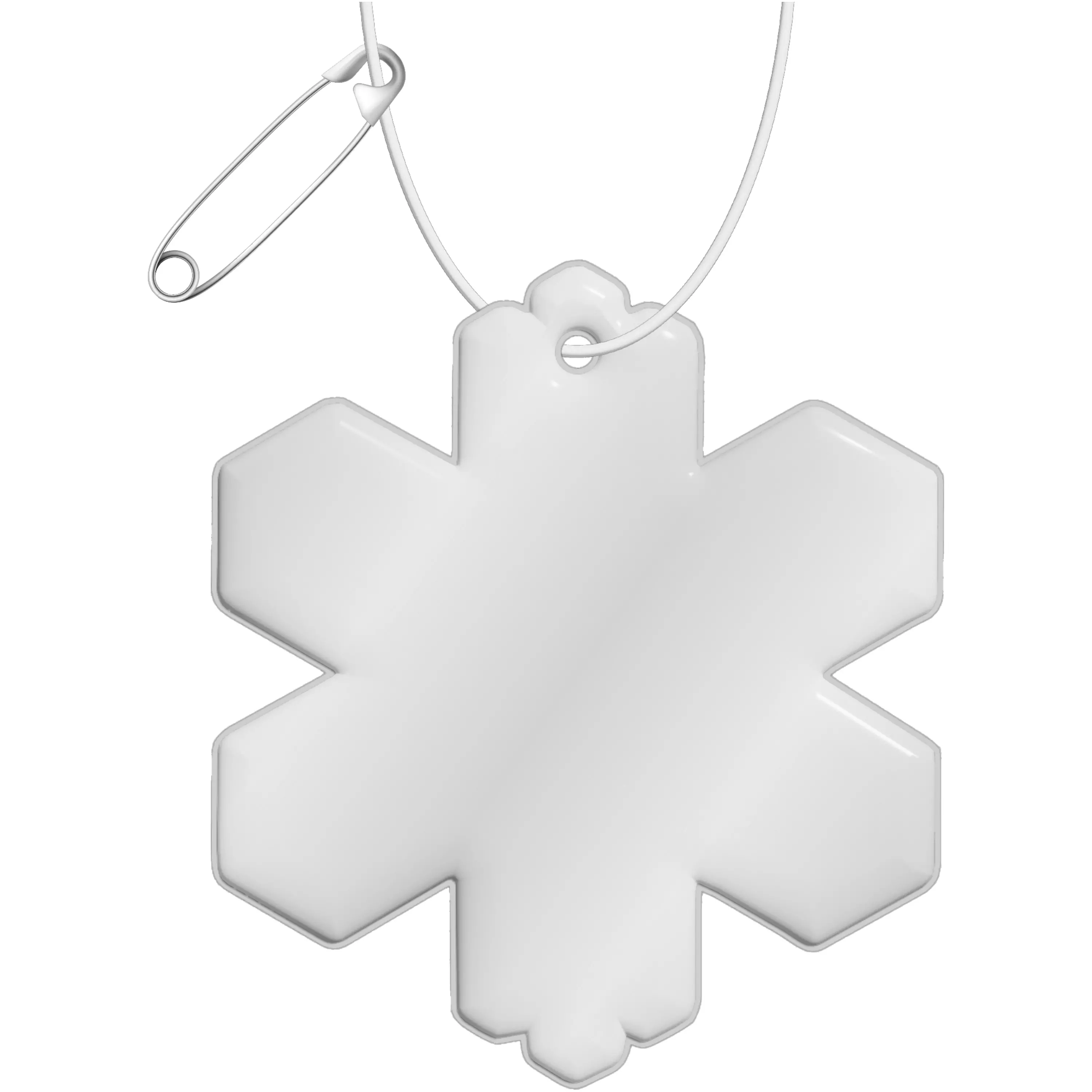 RFX™ H-10 reflecterende TPU hanger met sneeuwvlok