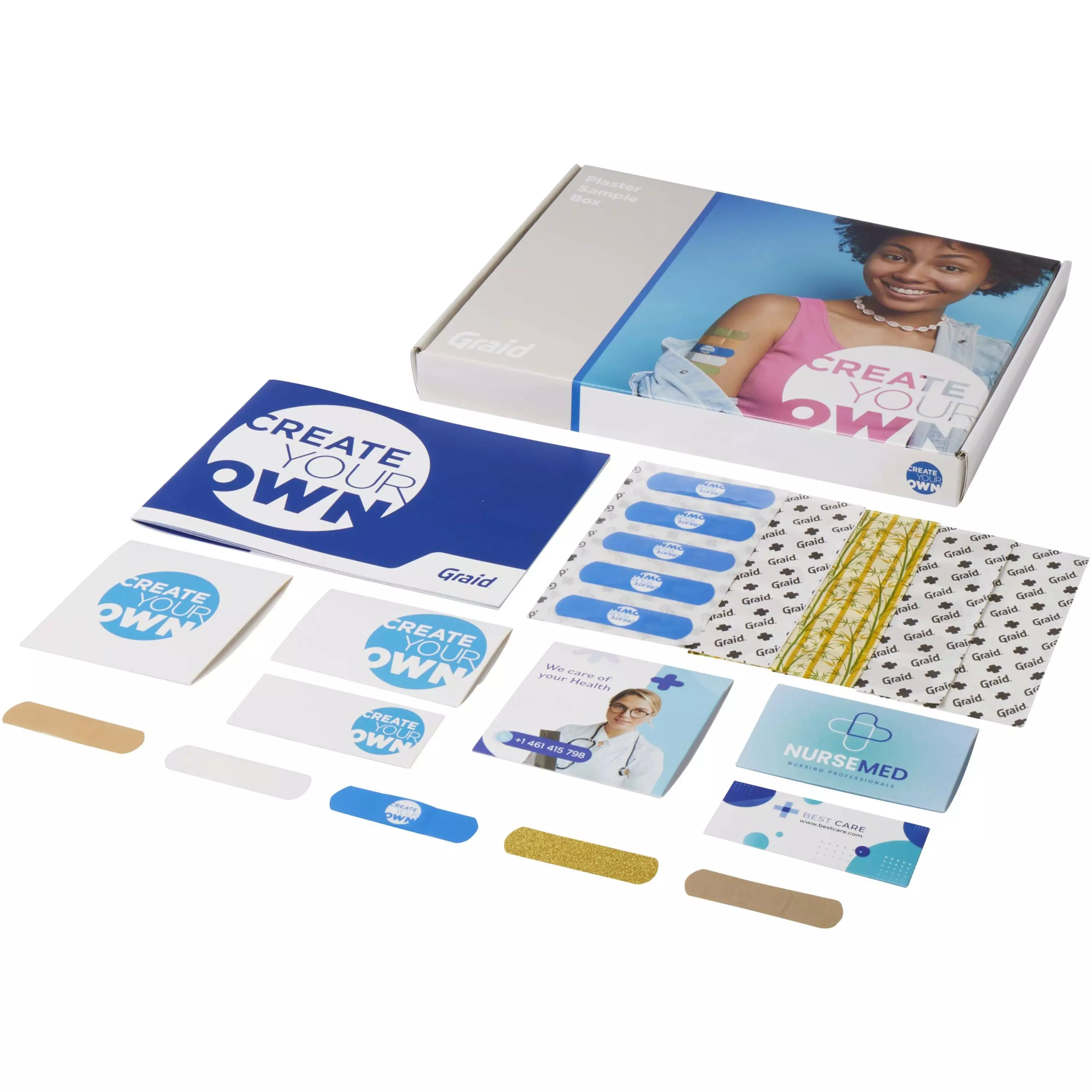 Sample box met pleisters 