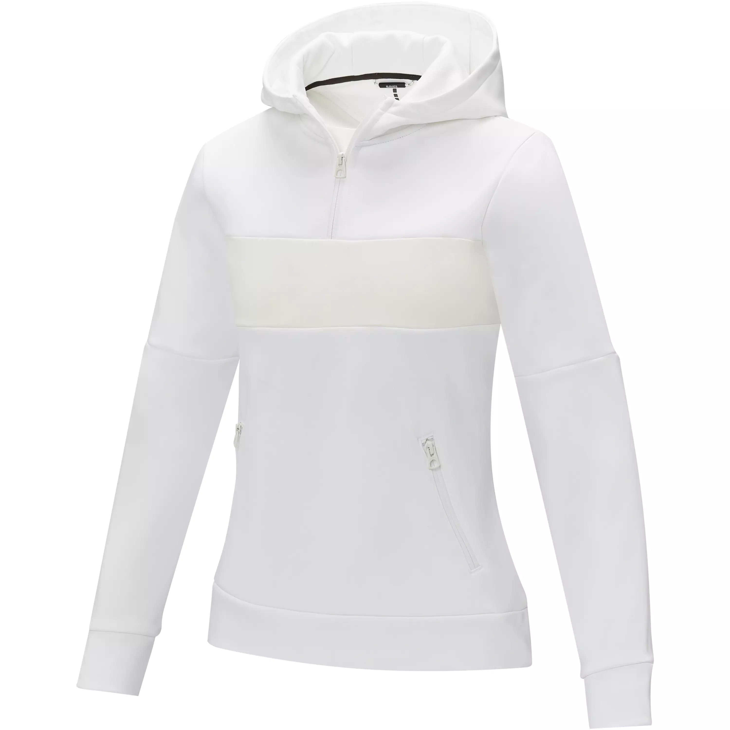 Sayan anorak dames sweater met halve rits en capuchon