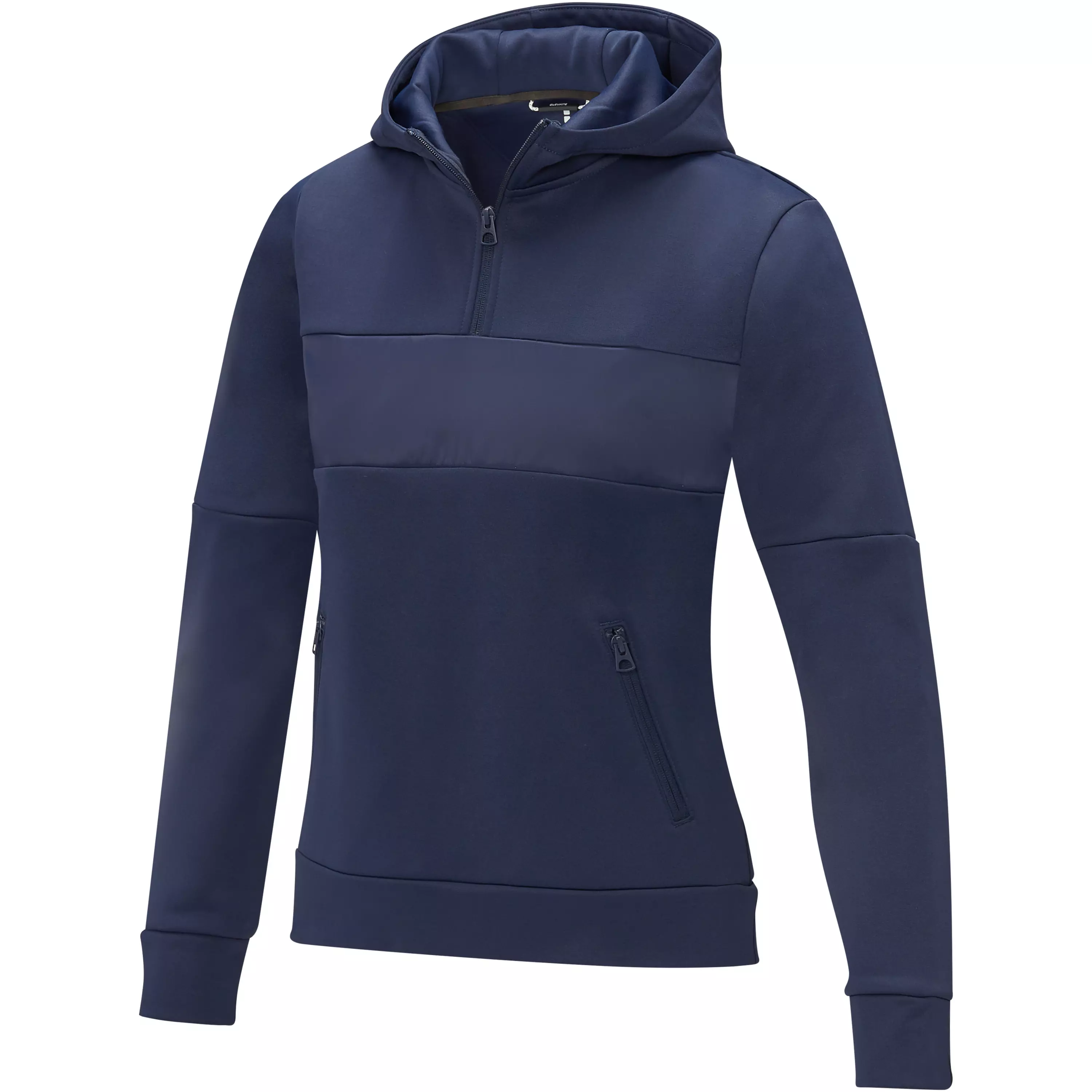 Sayan anorak dames sweater met halve rits en capuchon