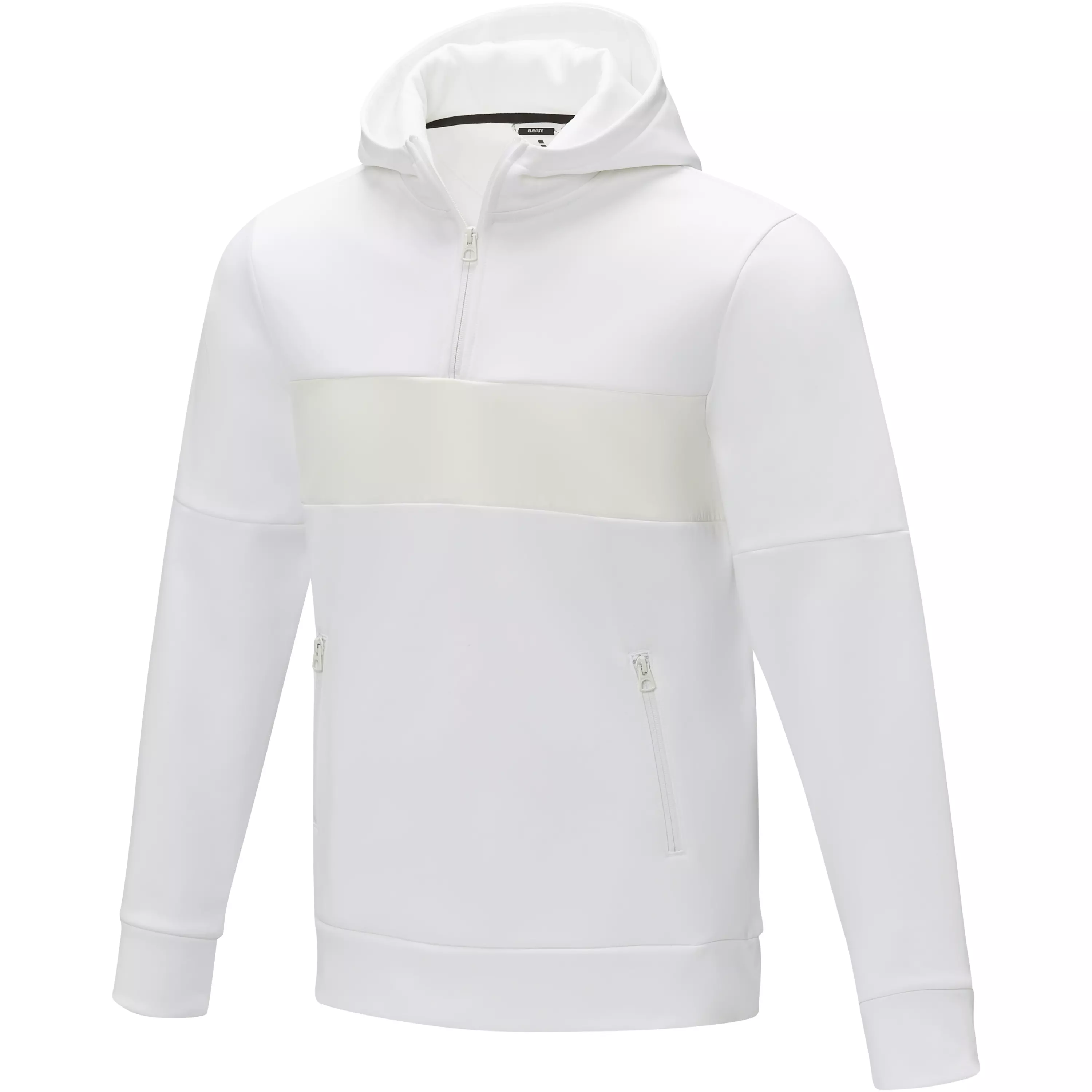 Sayan anorak heren sweater met halve rits en capuchon