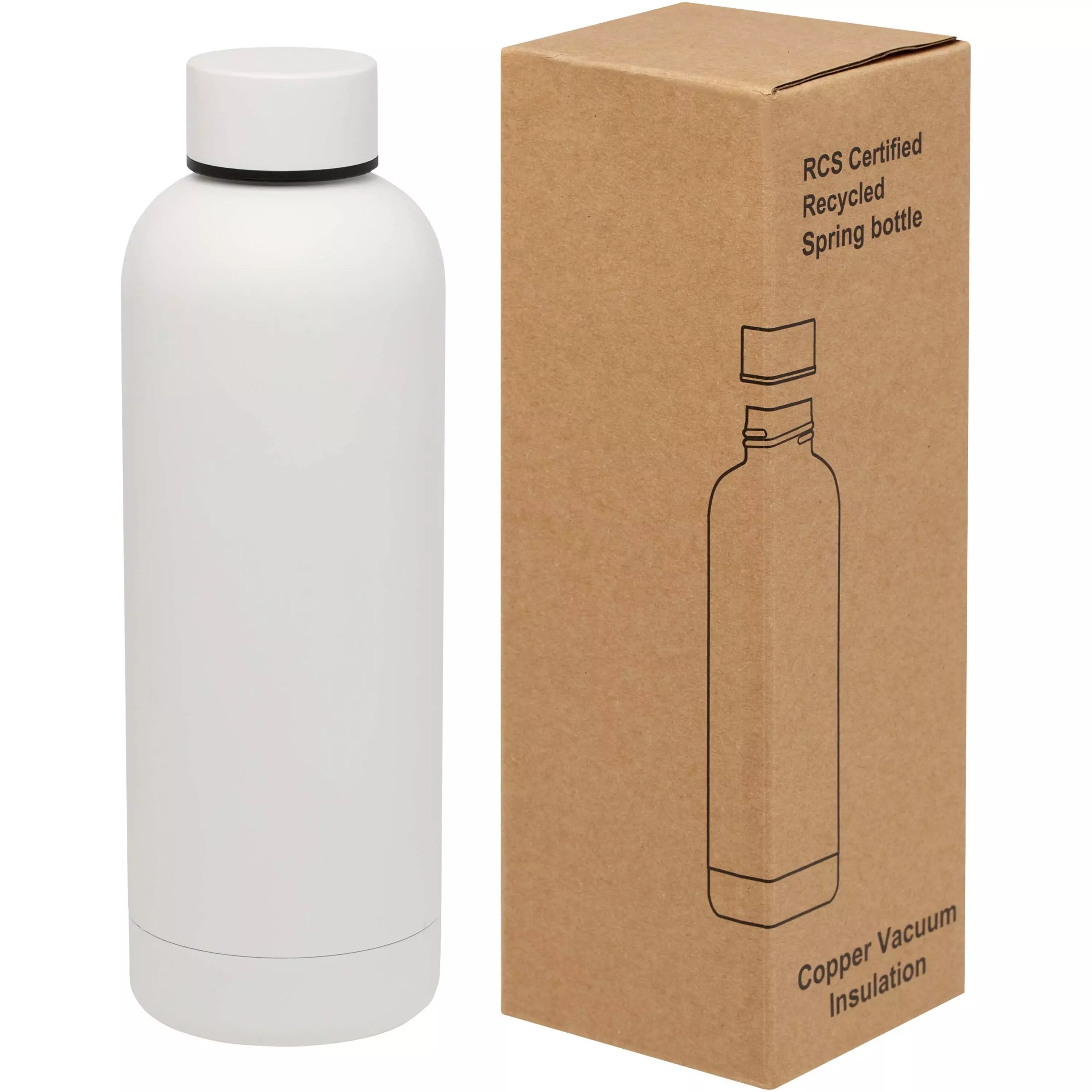 Spring 500 ml RCS-gecertificeerde gerecyclede roestvrijstalen koperen vacuümgeïsoleerde fles