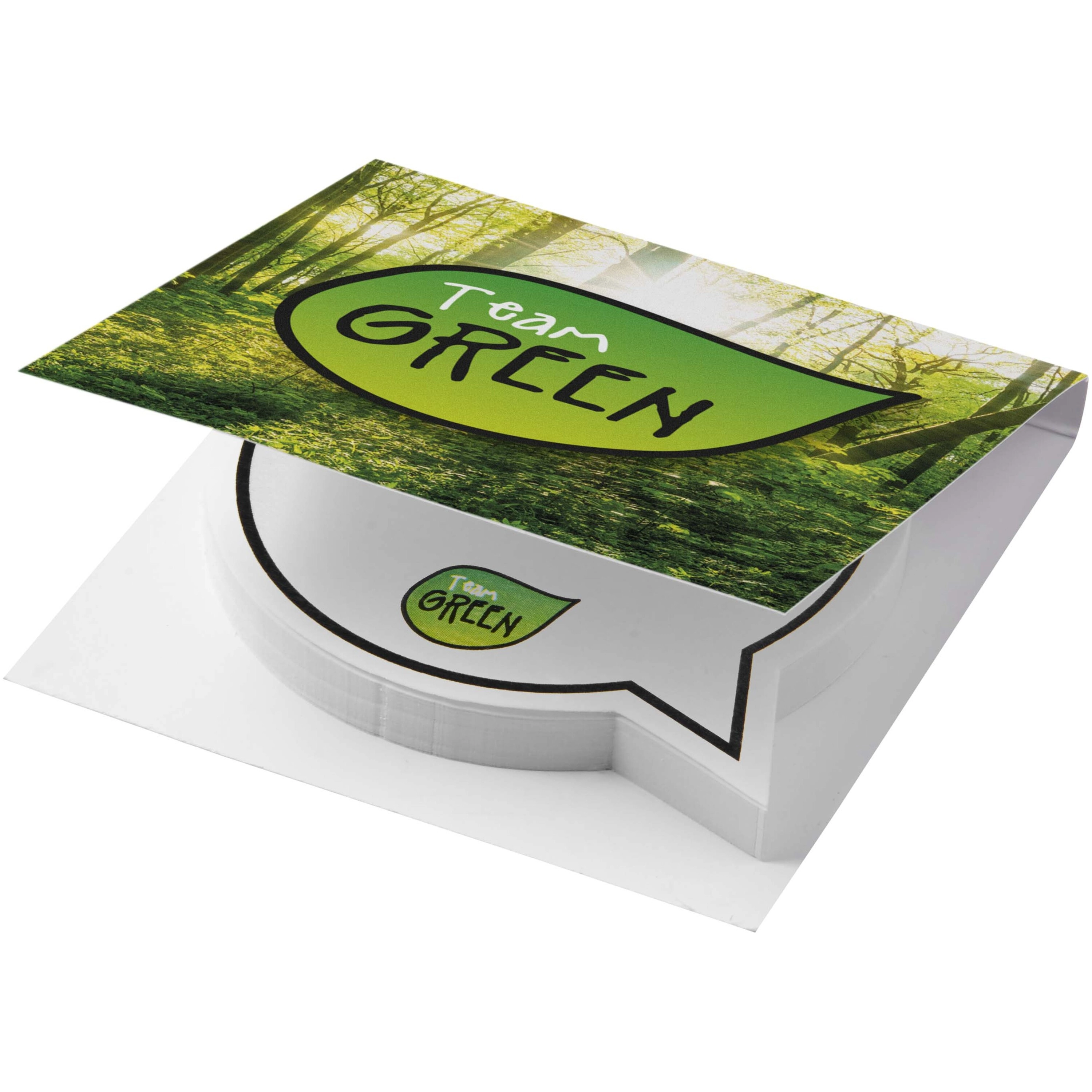 Sticky-Mate® sticky notes in de vorm van een spraakballon met zachte cover