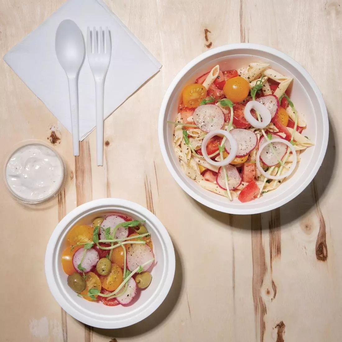 Een Fiesta Compostable composteerbare bagasse kommen 350ml (50 stuks) koop je bij ShopXPress