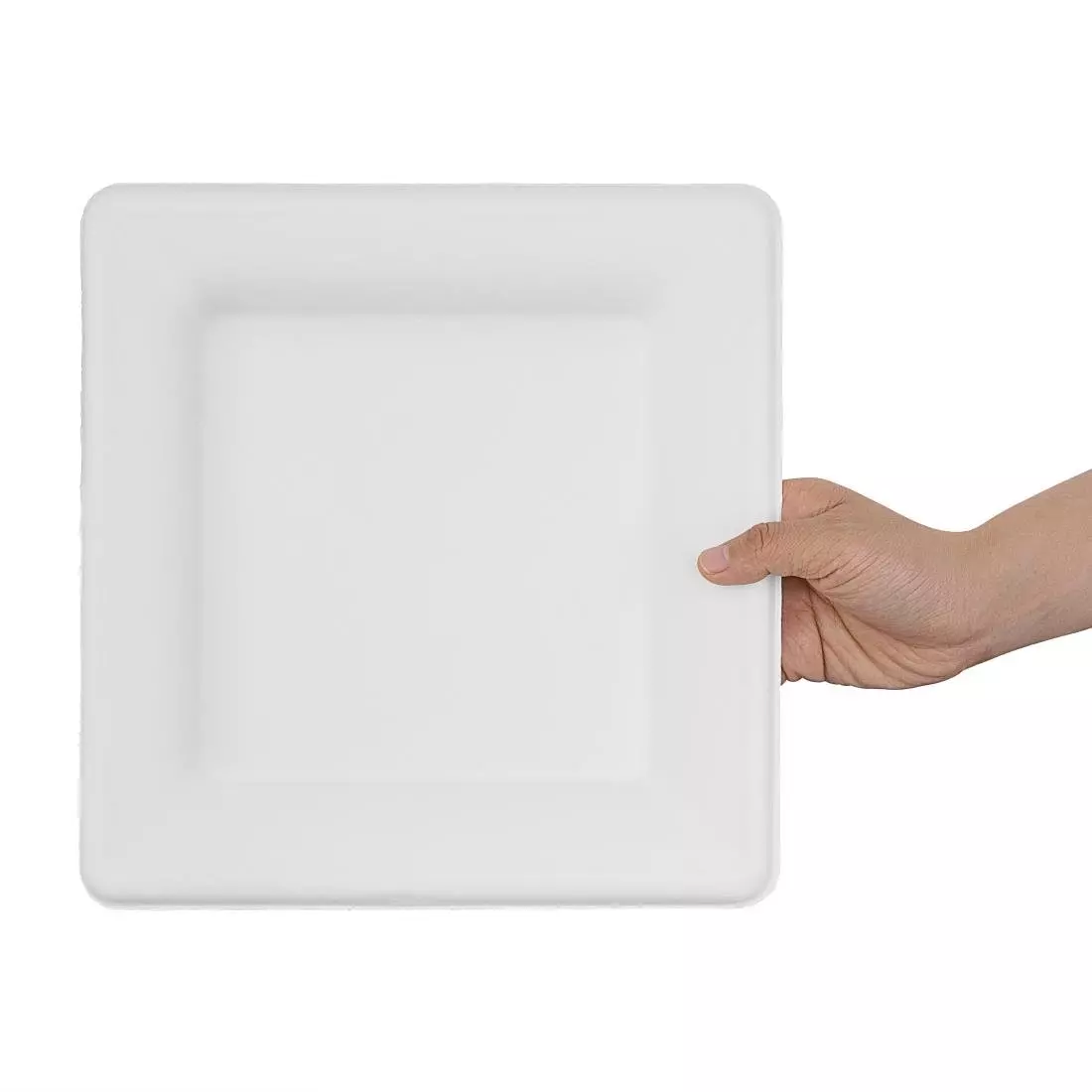 Een Fiesta Compostable composteerbare bagasse borden vierkant 261mm (50 stuks) koop je bij ShopXPress