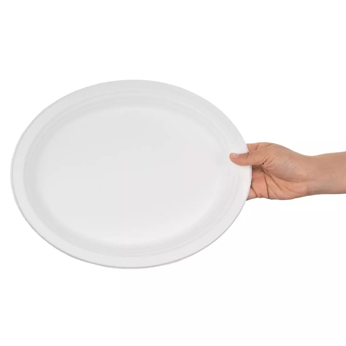 Een Fiesta Compostable composteerbare bagasse borden ovaal 316mm (50 stuks) koop je bij ShopXPress