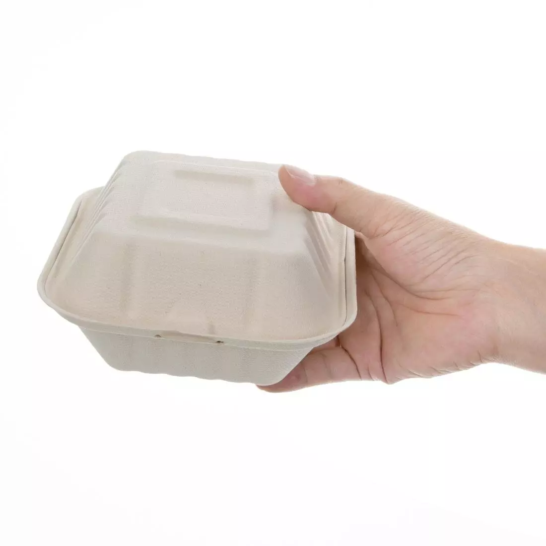 Een Fiesta Compostable composteerbare bagasse hamburgerdoosjes 152mm (500 stuks) koop je bij ShopXPress