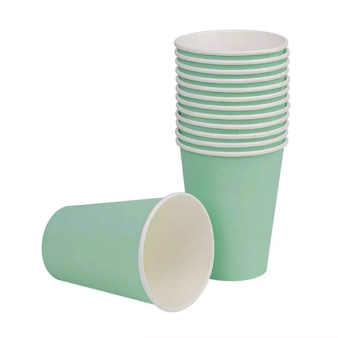 Een Fiesta Recyclable koffiebekers enkelwandig turquoise 340ml (1000 stuks) koop je bij ShopXPress