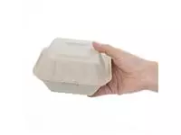 Een Fiesta Compostable composteerbare bagasse hamburgerdoosjes 152mm (500 stuks) koop je bij ShopXPress