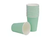 Een Fiesta Recyclable koffiebekers enkelwandig turquoise 340ml (1000 stuks) koop je bij ShopXPress