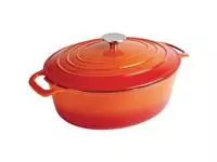 Een Vogue oranje ovale braadpan 5ltr koop je bij ShopXPress