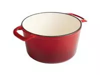 Een Vogue ronde inductie braadpan rood 3,2L koop je bij ShopXPress