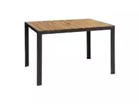 Een Bolero rechthoekige stalen en acaciahouten tafel 120x80cm koop je bij ShopXPress