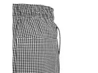 Een Whites Easyfit Teflon unisex koksbroek met kleine ruit zwart-wit XS koop je bij ShopXPress