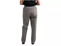 Een Whites Easyfit Teflon unisex koksbroek met kleine ruit zwart-wit XS koop je bij ShopXPress