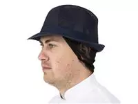 Een Trilby hoed met haarnetje blauw M koop je bij ShopXPress