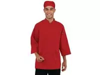 Een Chef Works unisex koksbuis rood S koop je bij ShopXPress