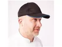 Een Chef Works Cool Vent baseball cap zwart en blauw koop je bij ShopXPress