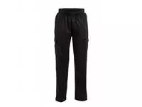 Een Chef Works unisex slim fit cargo broek zwart L koop je bij ShopXPress