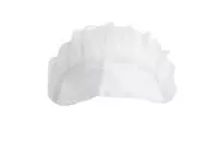 Een Whites nylon haarnet met klep wit koop je bij ShopXPress