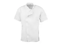 Een Chef Works Springfield unisex koksbuis met rits wit L koop je bij ShopXPress