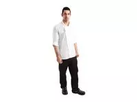 Een Chef Works Urban Hartford unisex koksbuis met rits lange mouw wit L koop je bij ShopXPress