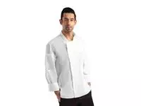 Een Chef Works Urban Hartford unisex koksbuis met rits lange mouw wit S koop je bij ShopXPress