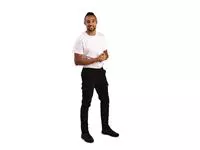 Een Slim fit stretch cargo broek zwart 34 koop je bij ShopXPress