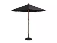 Een Bolero ronde parasol zwart 2,5 meter koop je bij ShopXPress