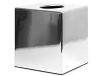 Een Bolero vierkante tissuebox van chroom koop je bij ShopXPress