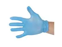 Een Hygiplas vinyl handschoenen blauw poedervrij M (100 stuks) koop je bij ShopXPress