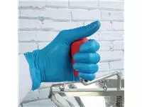 Een Hygiplas vinyl handschoenen blauw poedervrij M (100 stuks) koop je bij ShopXPress