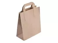 Een Fiesta Recyclable bruine papieren tassen recyclebaar medium (250 stuks) koop je bij ShopXPress