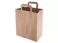 Een Fiesta Recyclable bruine papieren tassen recyclebaar medium (250 stuks) koop je bij ShopXPress