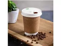 Een Vegware 89-Series composteerbare koffiebeker deksels (1000 stuks) koop je bij ShopXPress